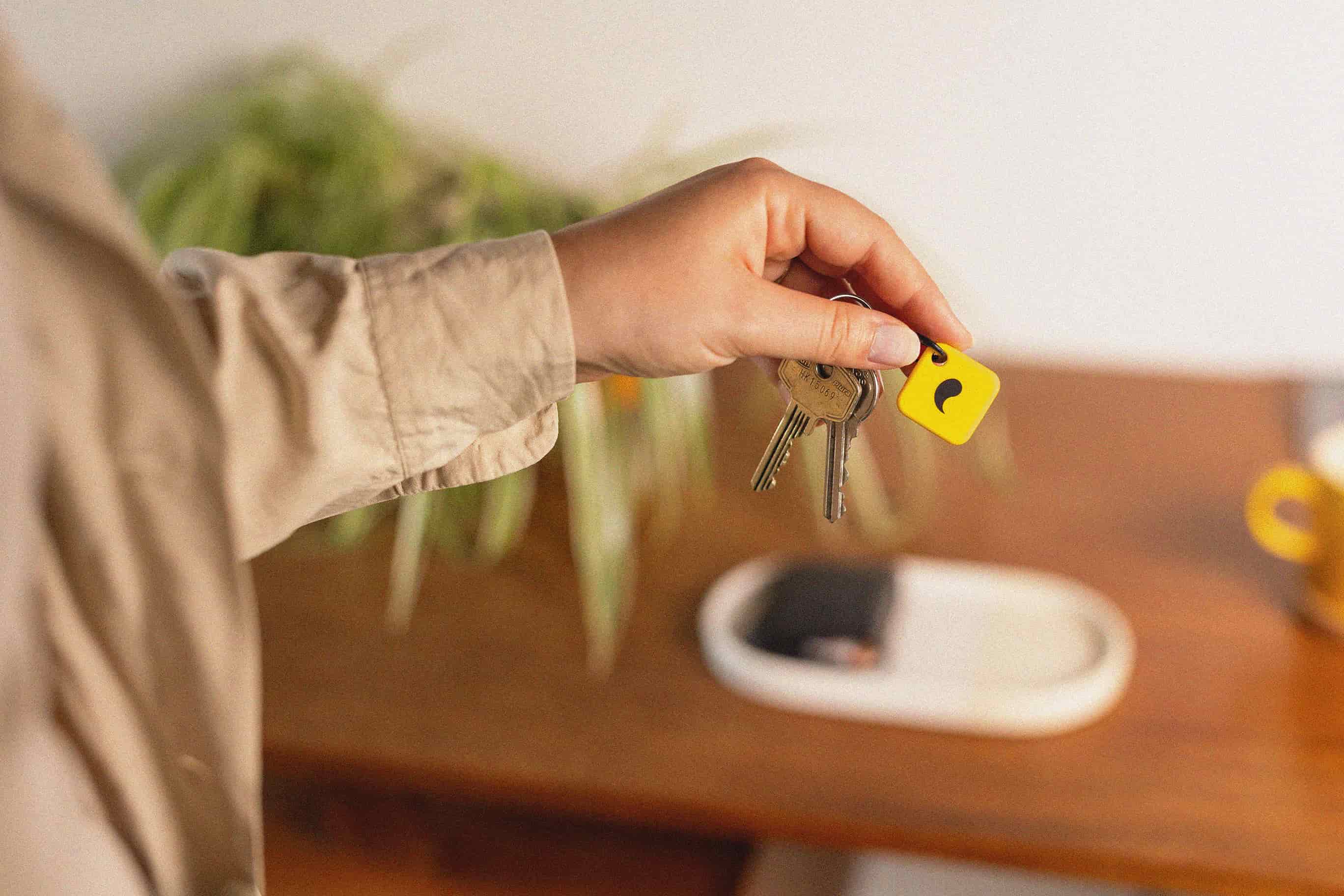 Unpluq Tag on keychain
